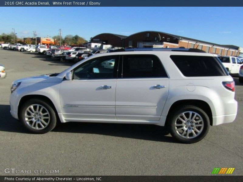 White Frost Tricoat / Ebony 2016 GMC Acadia Denali