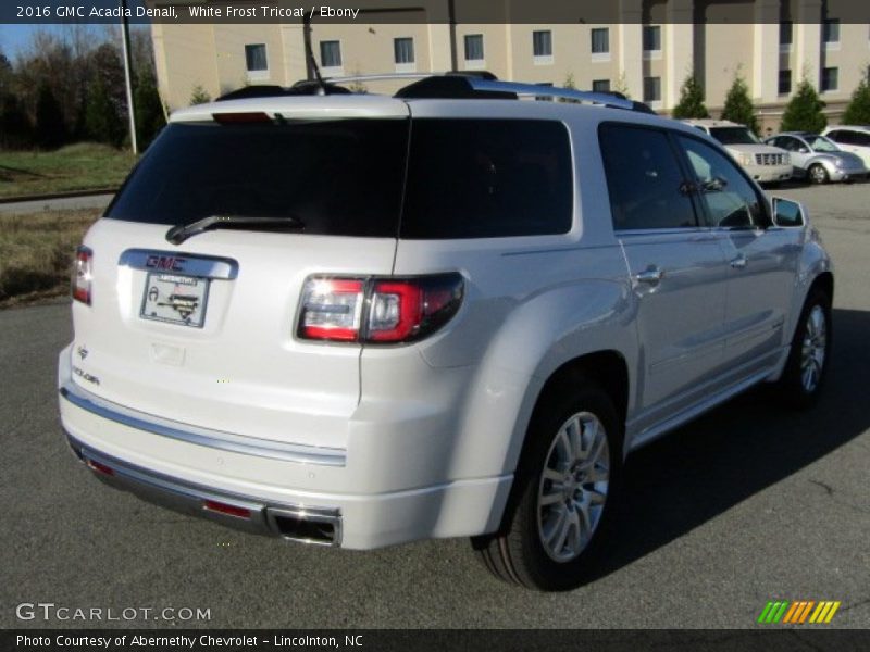 White Frost Tricoat / Ebony 2016 GMC Acadia Denali