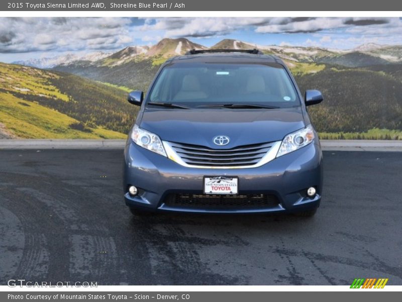 Shoreline Blue Pearl / Ash 2015 Toyota Sienna Limited AWD