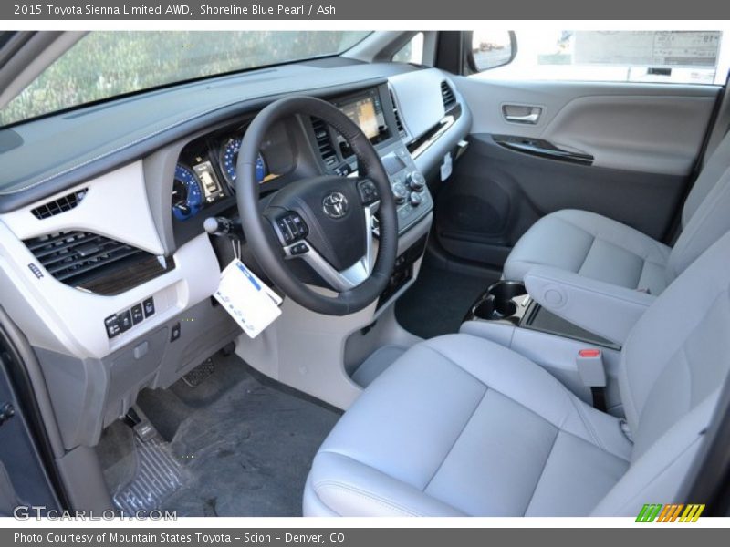 Shoreline Blue Pearl / Ash 2015 Toyota Sienna Limited AWD