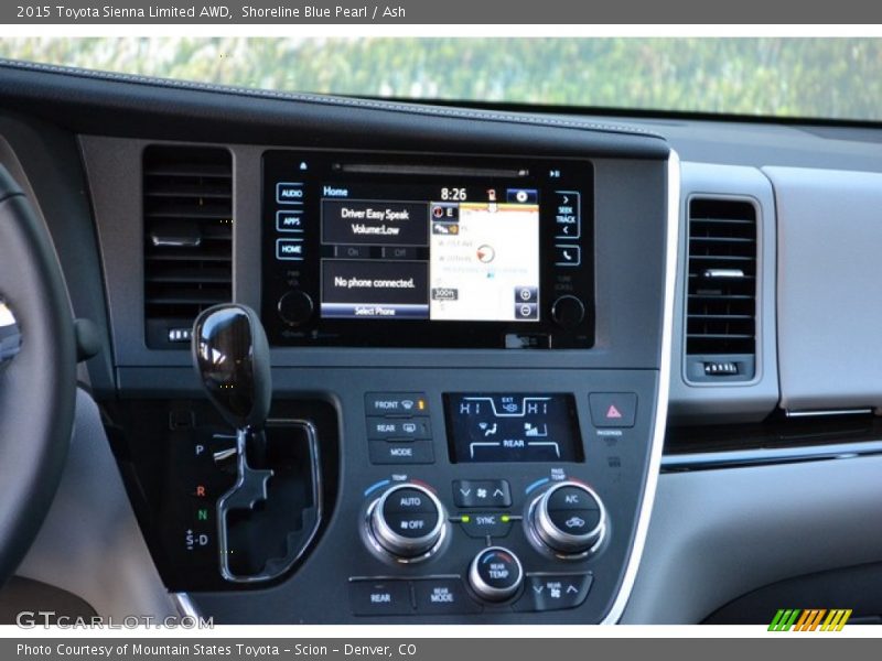 Shoreline Blue Pearl / Ash 2015 Toyota Sienna Limited AWD