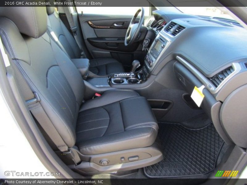 White Frost Tricoat / Ebony 2016 GMC Acadia Denali