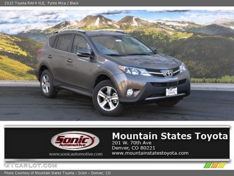 Pyrite Mica / Black 2015 Toyota RAV4 XLE