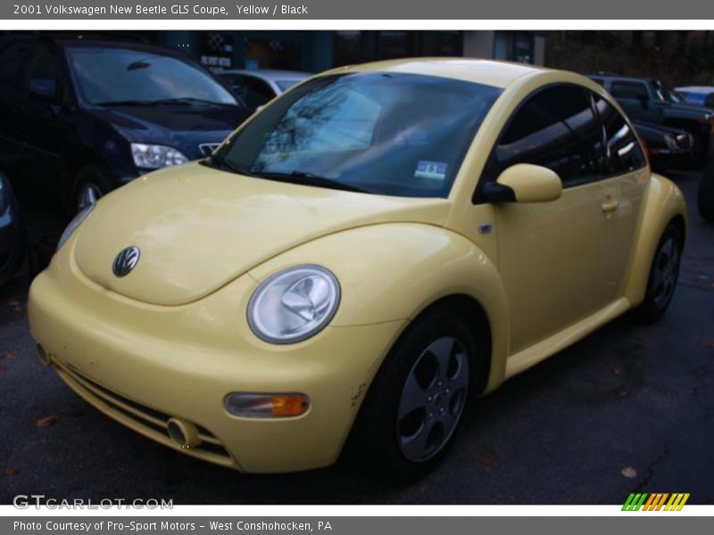 Yellow / Black 2001 Volkswagen New Beetle GLS Coupe