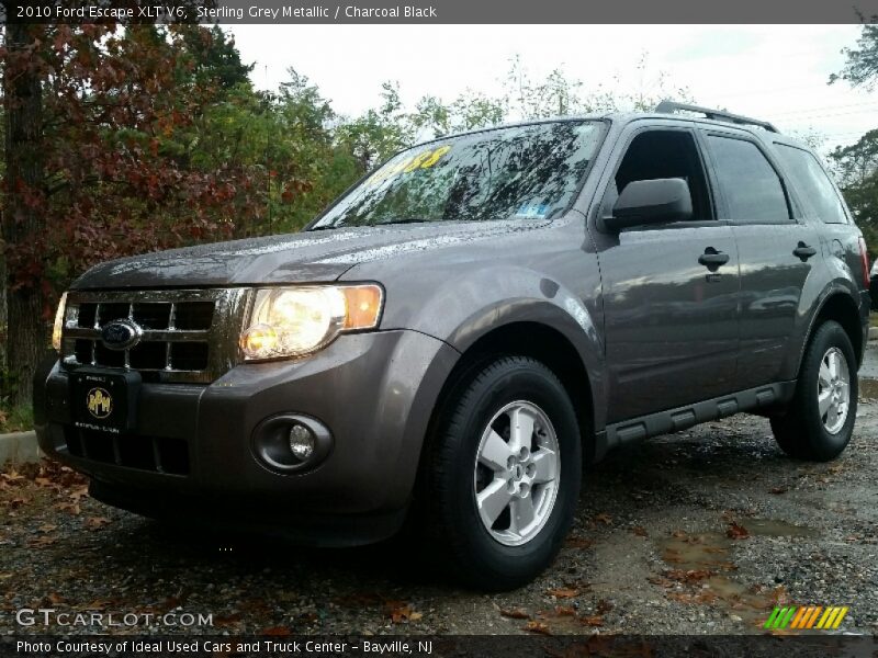 Sterling Grey Metallic / Charcoal Black 2010 Ford Escape XLT V6