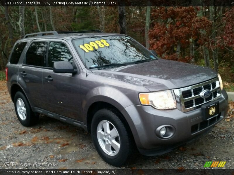 Sterling Grey Metallic / Charcoal Black 2010 Ford Escape XLT V6