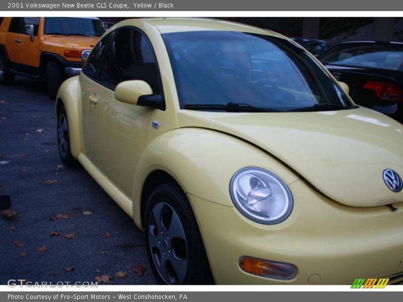 Yellow / Black 2001 Volkswagen New Beetle GLS Coupe