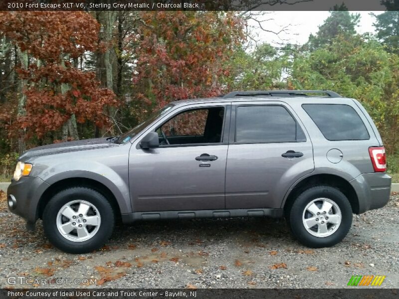 Sterling Grey Metallic / Charcoal Black 2010 Ford Escape XLT V6