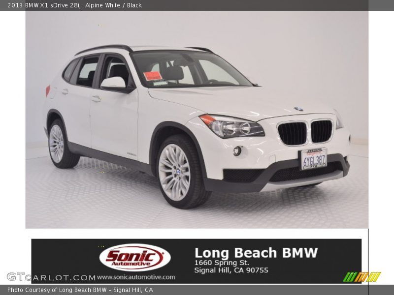 Alpine White / Black 2013 BMW X1 sDrive 28i