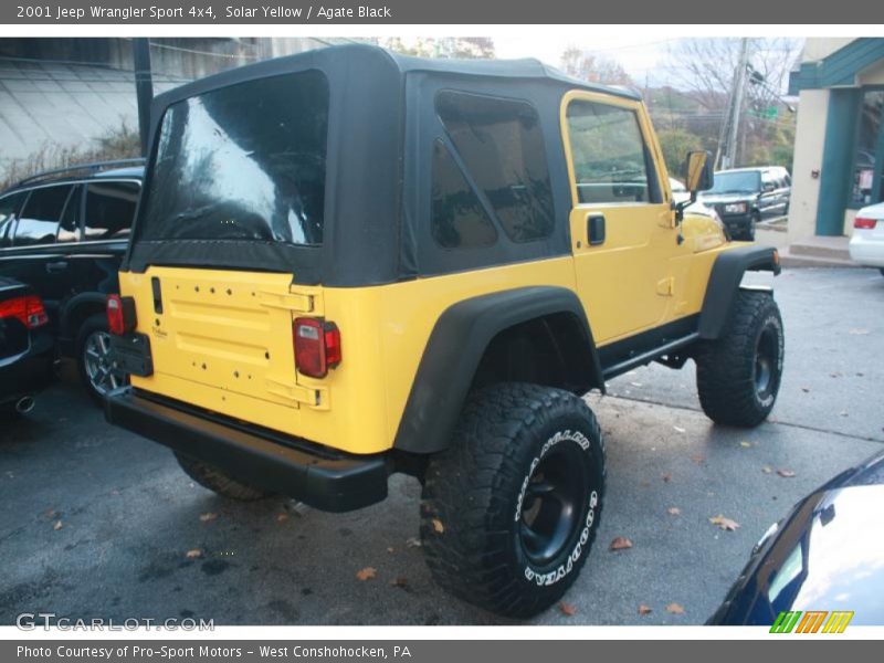 Solar Yellow / Agate Black 2001 Jeep Wrangler Sport 4x4