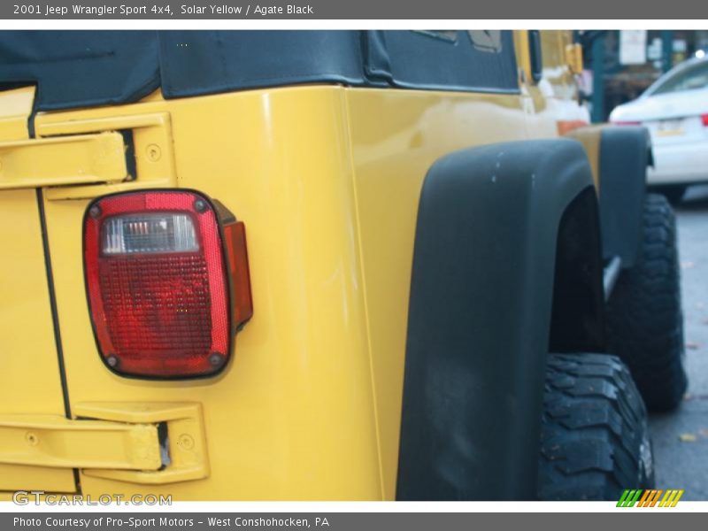 Solar Yellow / Agate Black 2001 Jeep Wrangler Sport 4x4
