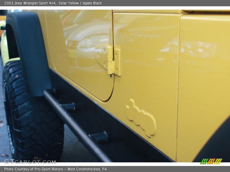 Solar Yellow / Agate Black 2001 Jeep Wrangler Sport 4x4