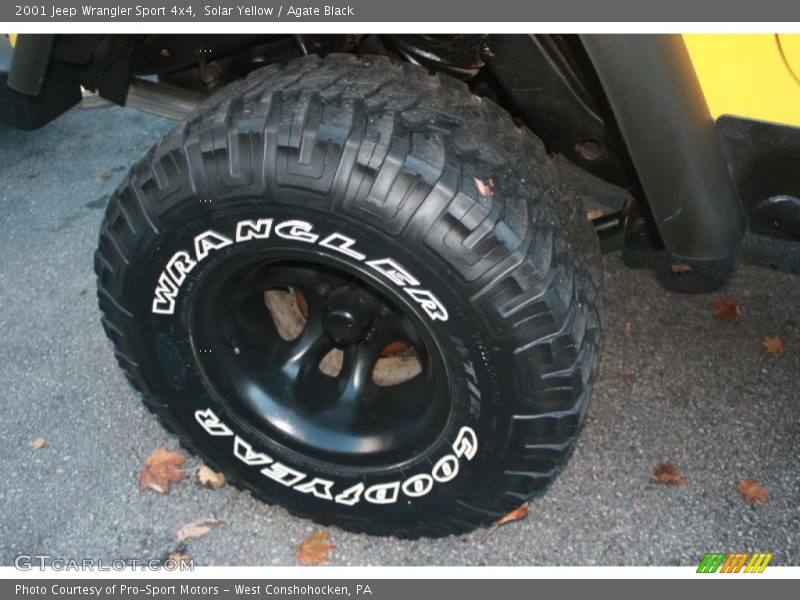 Solar Yellow / Agate Black 2001 Jeep Wrangler Sport 4x4