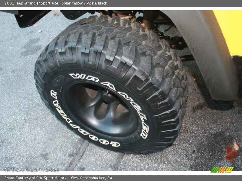 Solar Yellow / Agate Black 2001 Jeep Wrangler Sport 4x4