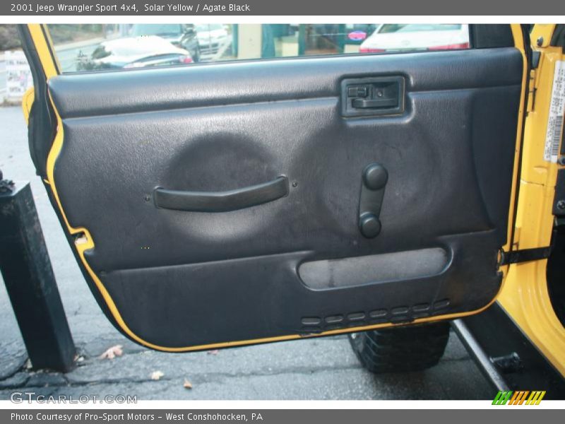 Solar Yellow / Agate Black 2001 Jeep Wrangler Sport 4x4