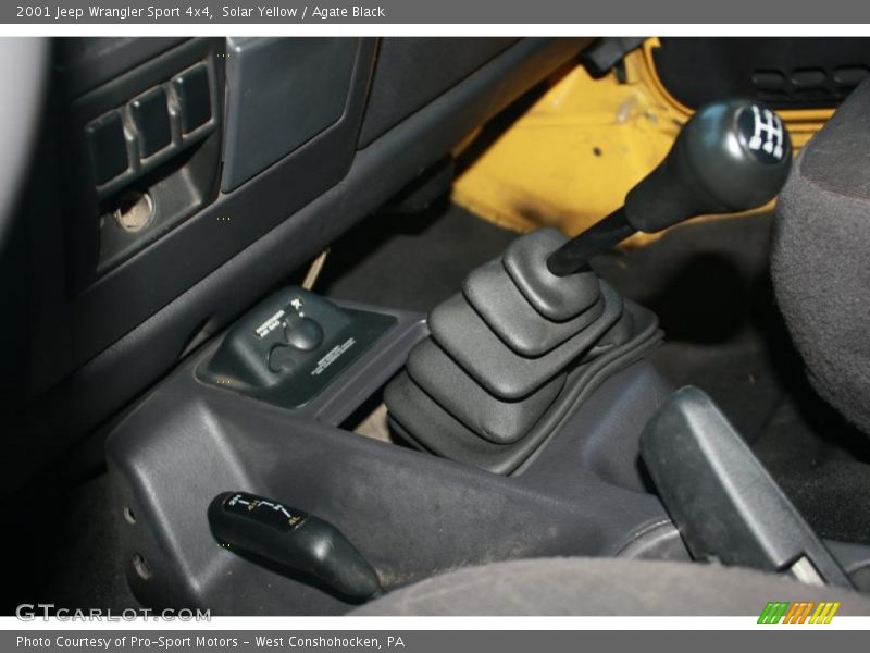 Solar Yellow / Agate Black 2001 Jeep Wrangler Sport 4x4