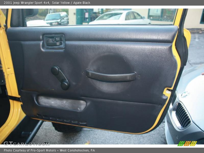 Solar Yellow / Agate Black 2001 Jeep Wrangler Sport 4x4