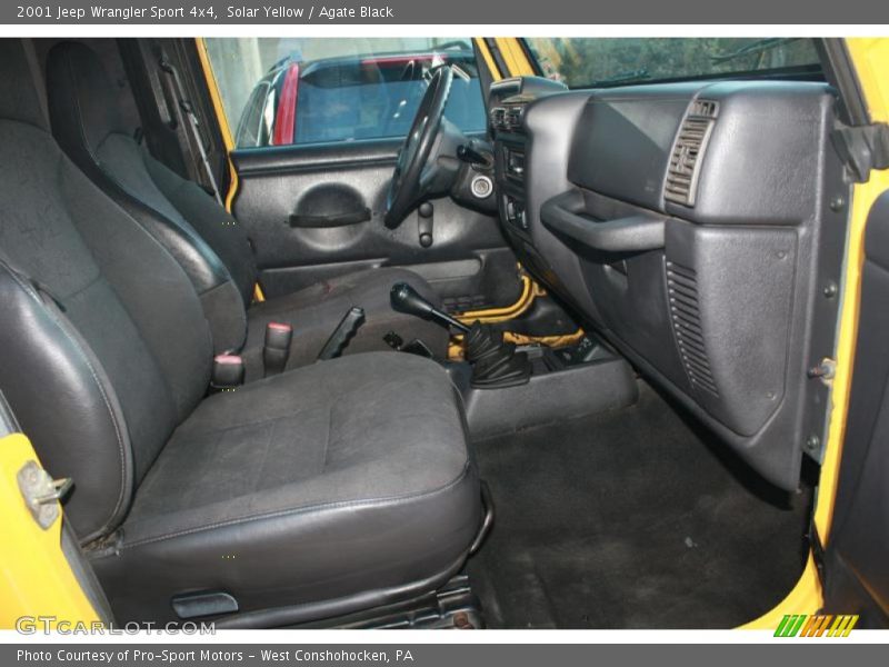 Solar Yellow / Agate Black 2001 Jeep Wrangler Sport 4x4