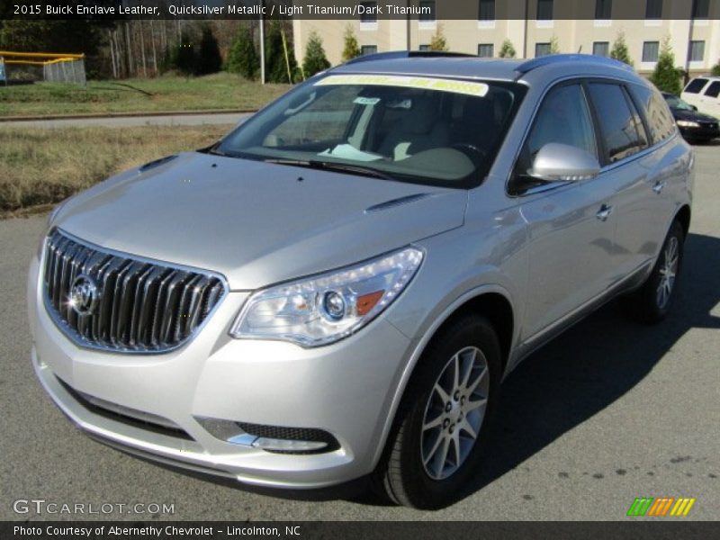Quicksilver Metallic / Light Titanium/Dark Titanium 2015 Buick Enclave Leather