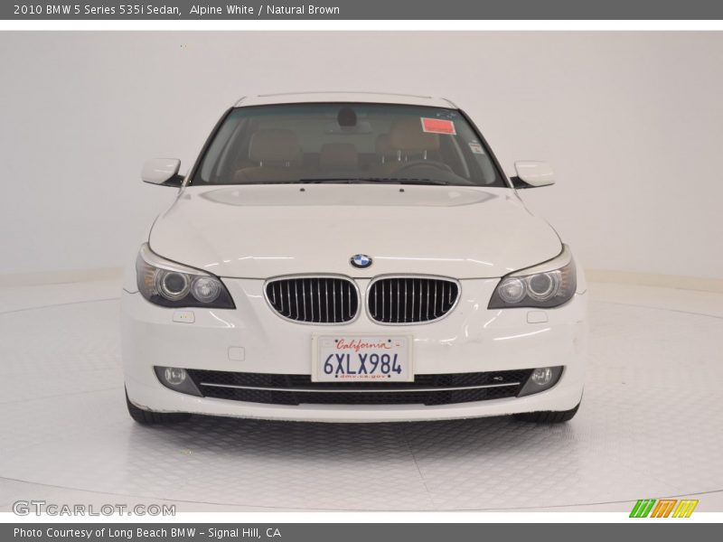 Alpine White / Natural Brown 2010 BMW 5 Series 535i Sedan