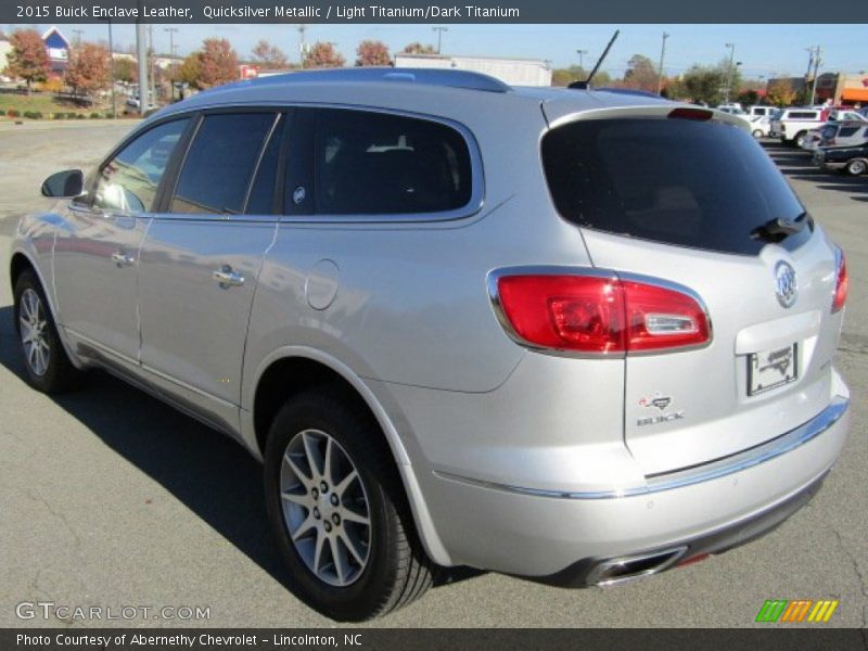 Quicksilver Metallic / Light Titanium/Dark Titanium 2015 Buick Enclave Leather