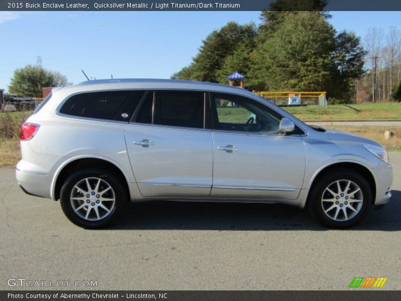 Quicksilver Metallic / Light Titanium/Dark Titanium 2015 Buick Enclave Leather
