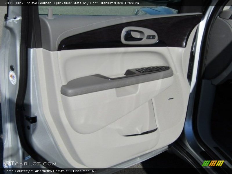 Quicksilver Metallic / Light Titanium/Dark Titanium 2015 Buick Enclave Leather