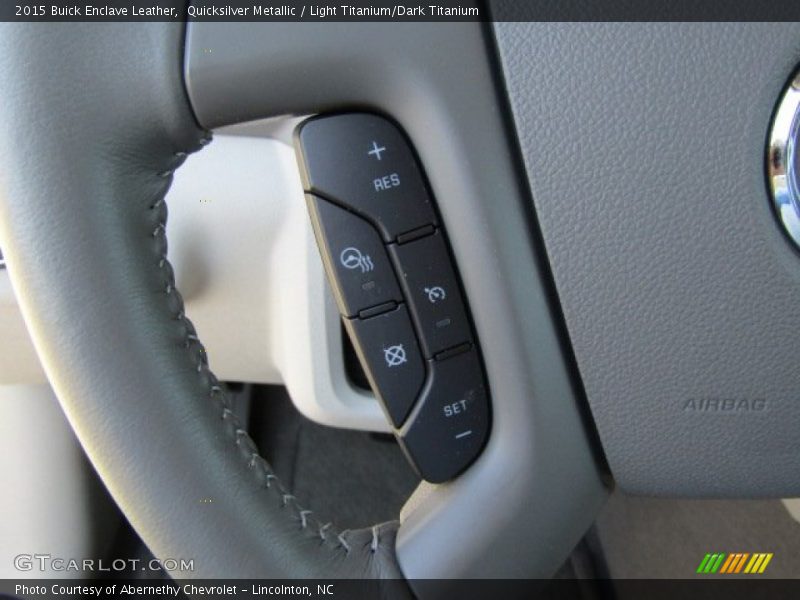 Quicksilver Metallic / Light Titanium/Dark Titanium 2015 Buick Enclave Leather