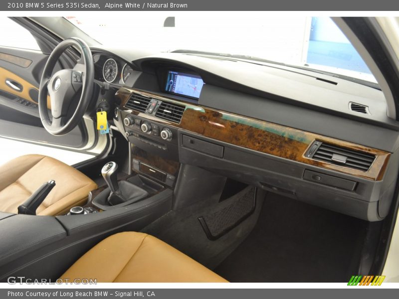 Alpine White / Natural Brown 2010 BMW 5 Series 535i Sedan