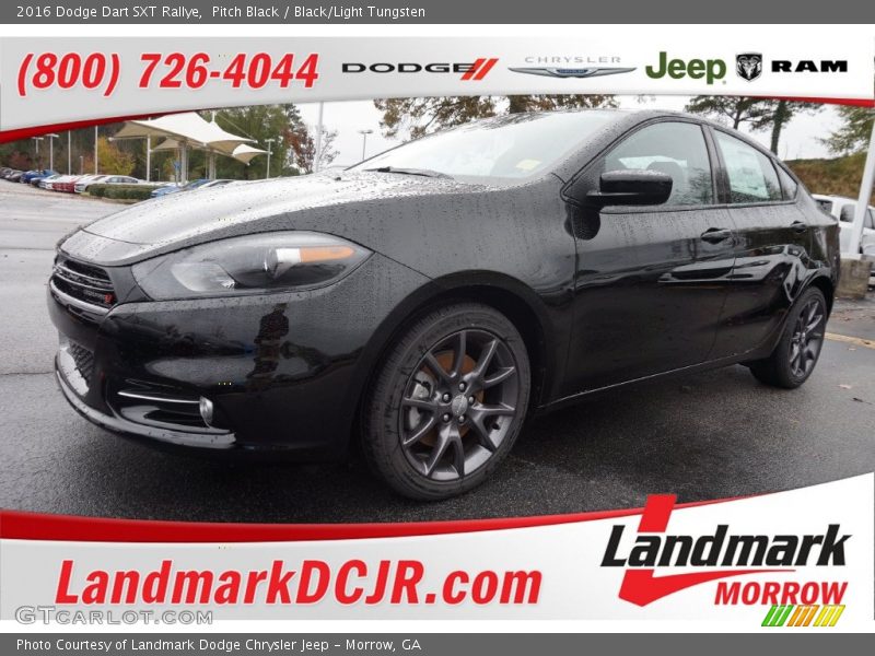 Pitch Black / Black/Light Tungsten 2016 Dodge Dart SXT Rallye