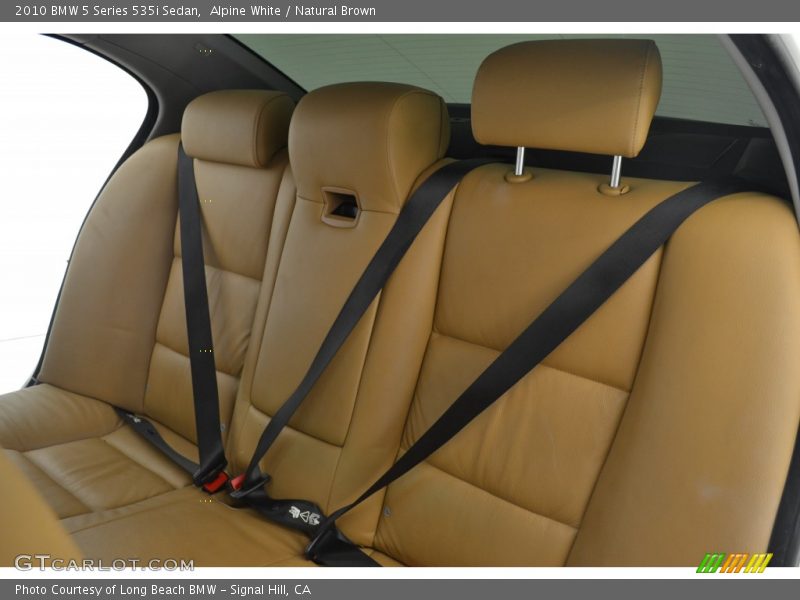 Alpine White / Natural Brown 2010 BMW 5 Series 535i Sedan