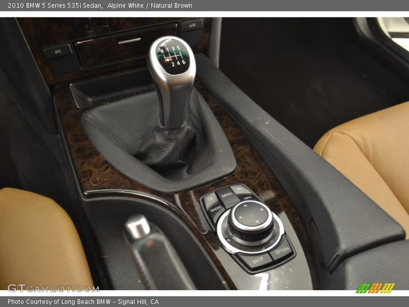Alpine White / Natural Brown 2010 BMW 5 Series 535i Sedan