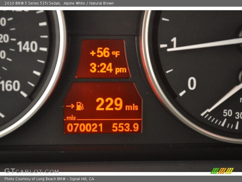 Alpine White / Natural Brown 2010 BMW 5 Series 535i Sedan