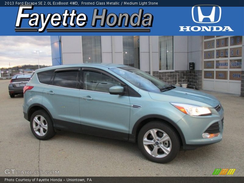 Frosted Glass Metallic / Medium Light Stone 2013 Ford Escape SE 2.0L EcoBoost 4WD