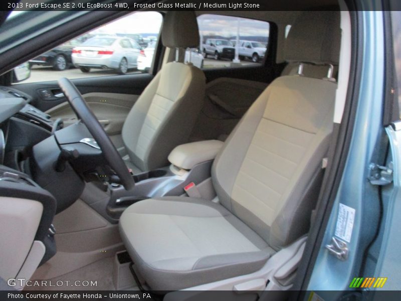 Frosted Glass Metallic / Medium Light Stone 2013 Ford Escape SE 2.0L EcoBoost 4WD