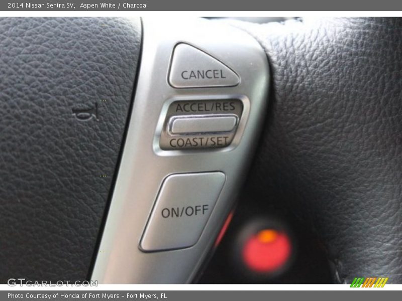 Aspen White / Charcoal 2014 Nissan Sentra SV