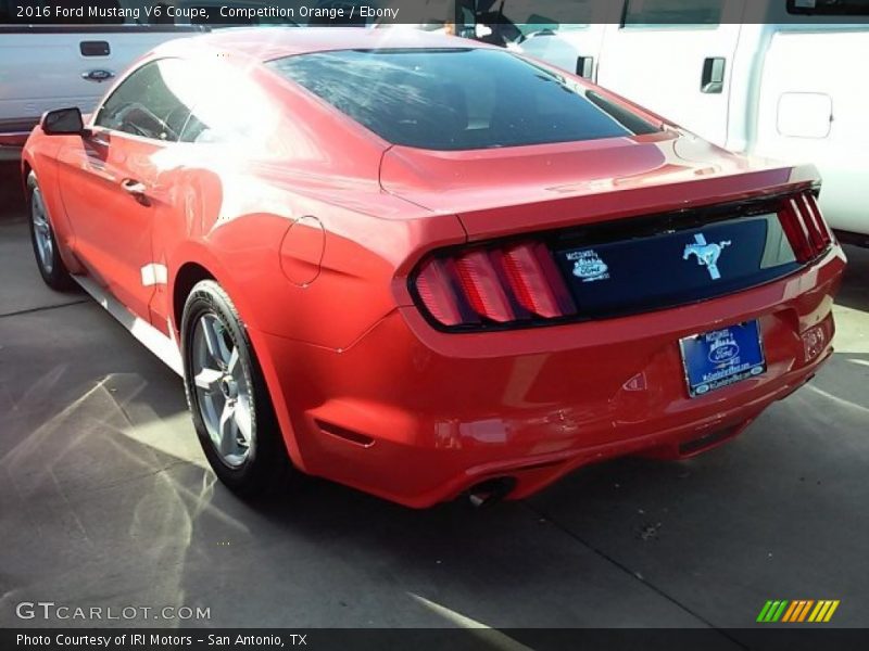 Competition Orange / Ebony 2016 Ford Mustang V6 Coupe