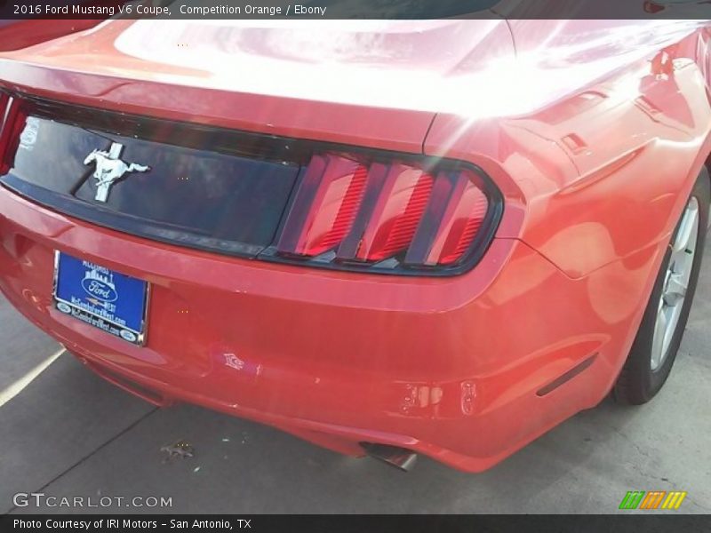 Competition Orange / Ebony 2016 Ford Mustang V6 Coupe