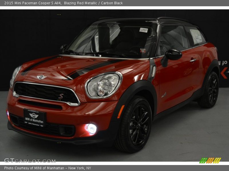 Blazing Red Metallic / Carbon Black 2015 Mini Paceman Cooper S All4