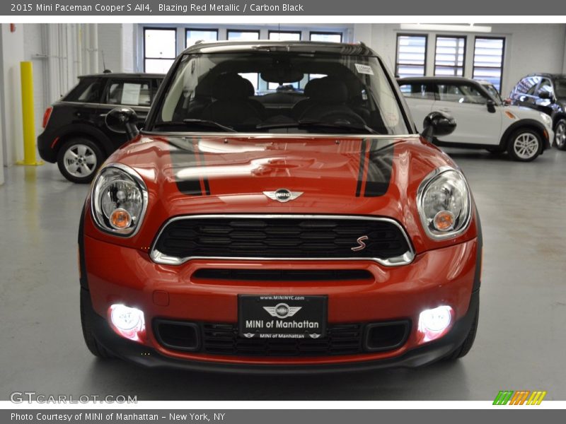 Blazing Red Metallic / Carbon Black 2015 Mini Paceman Cooper S All4