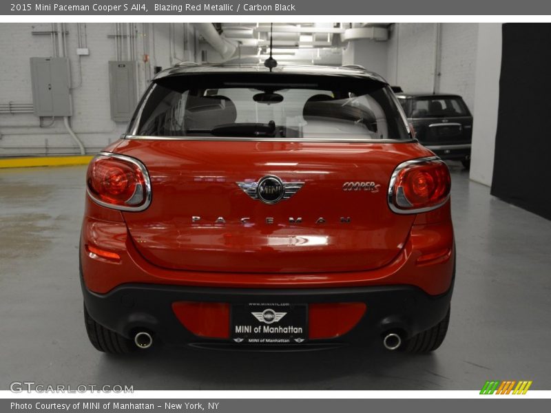 Blazing Red Metallic / Carbon Black 2015 Mini Paceman Cooper S All4