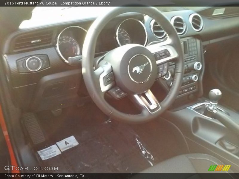 Competition Orange / Ebony 2016 Ford Mustang V6 Coupe