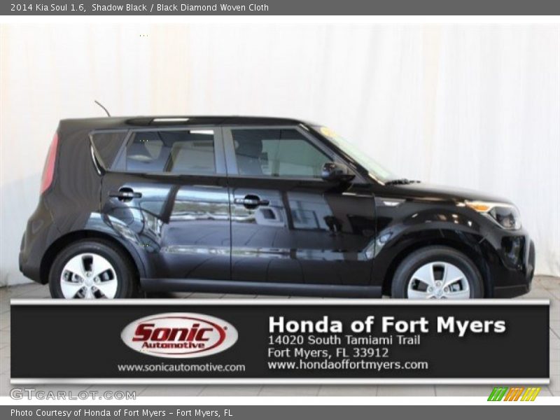 Shadow Black / Black Diamond Woven Cloth 2014 Kia Soul 1.6