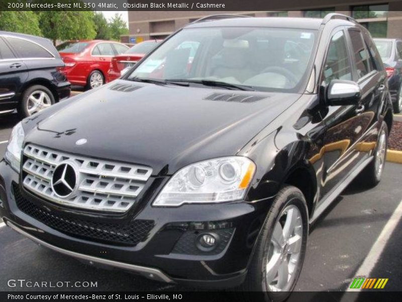 Obsidian Black Metallic / Cashmere 2009 Mercedes-Benz ML 350 4Matic