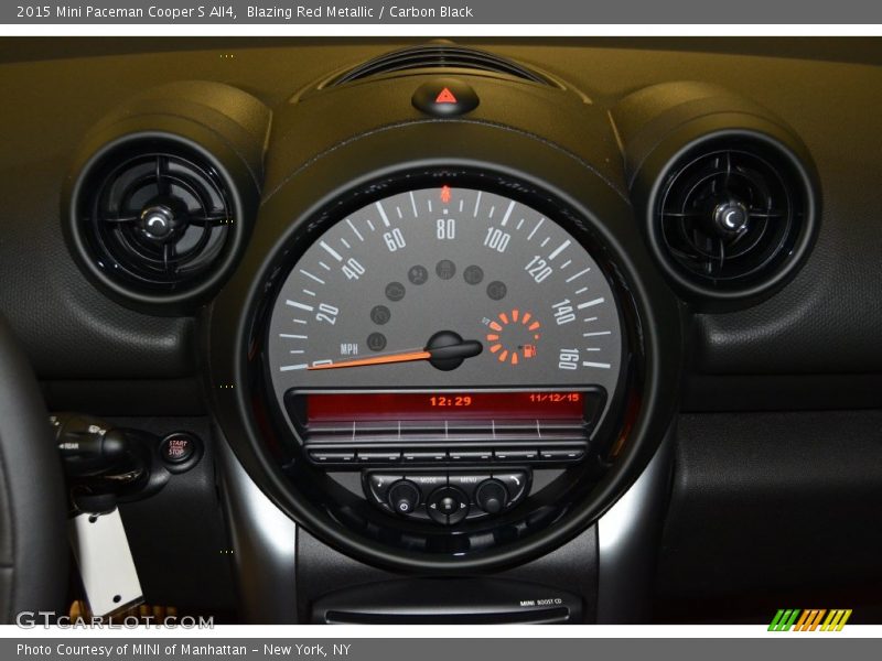  2015 Paceman Cooper S All4 Cooper S All4 Gauges