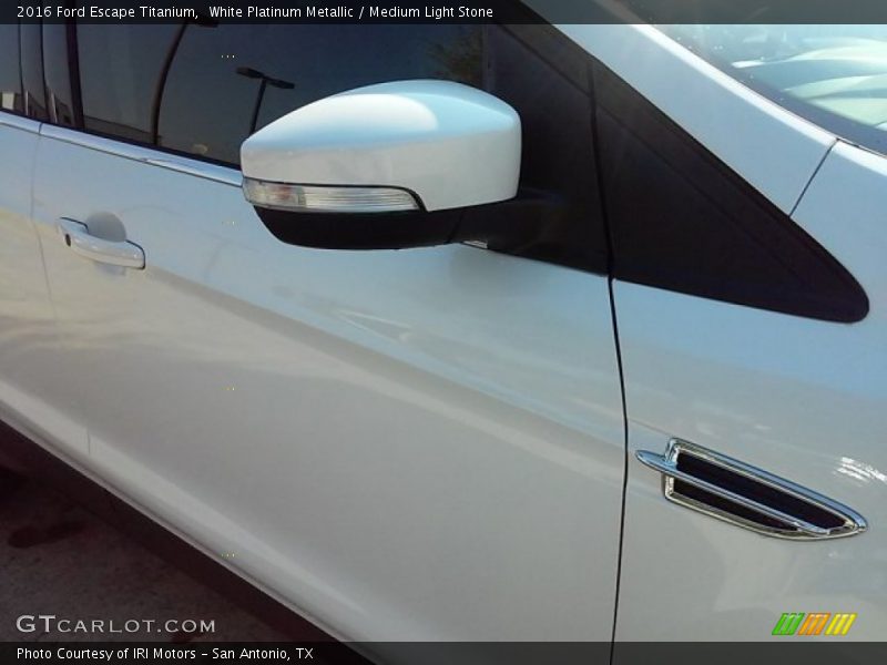 White Platinum Metallic / Medium Light Stone 2016 Ford Escape Titanium