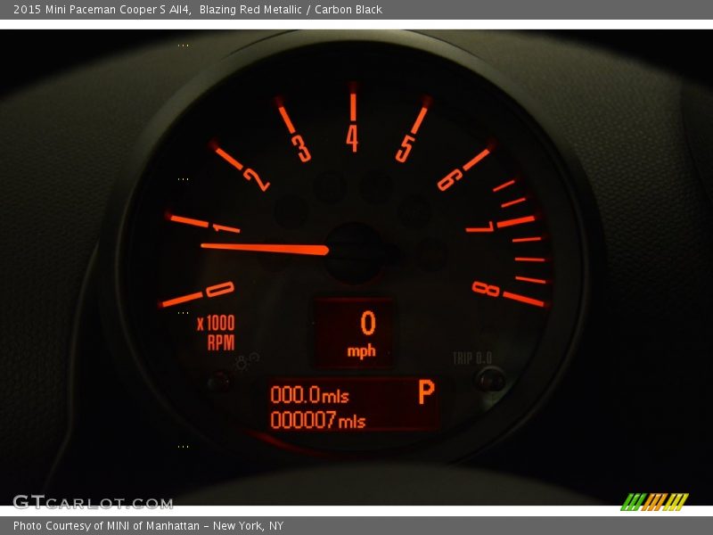 Blazing Red Metallic / Carbon Black 2015 Mini Paceman Cooper S All4