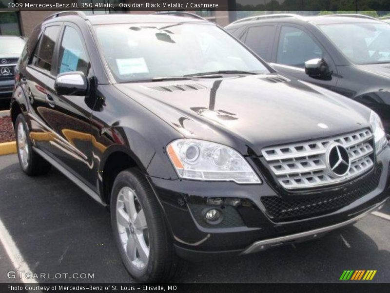 Obsidian Black Metallic / Cashmere 2009 Mercedes-Benz ML 350 4Matic