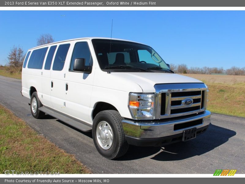 Oxford White / Medium Flint 2013 Ford E Series Van E350 XLT Extended Passenger