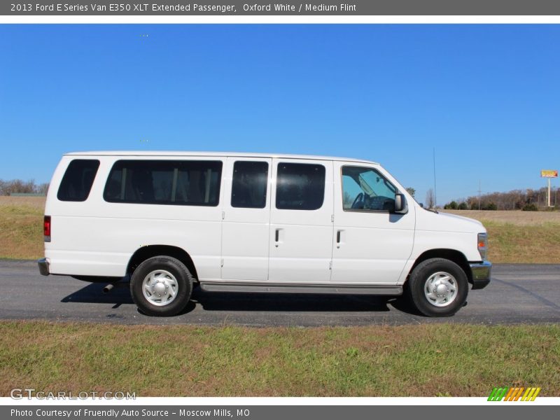 Oxford White / Medium Flint 2013 Ford E Series Van E350 XLT Extended Passenger